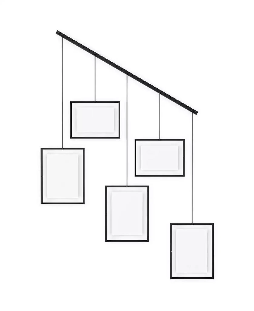 Umbra Exhibit 26" x 27.3" Multi Picture Frame Photo Display, Set of 5 2
