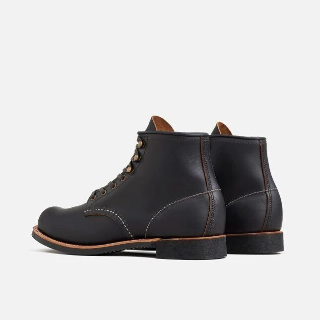 Red Wing Red Wing Heritage Blacksmith 3345 Men Black Leather Round Toe 6-Inch Ankle Boots 2
