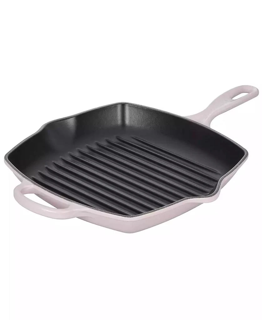 Le Creuset 10.25" Enameled Cast Iron Skillet Grill with Helper Handle 5