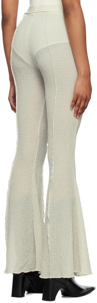 Yuzefi Off-White Flared Trousers 3