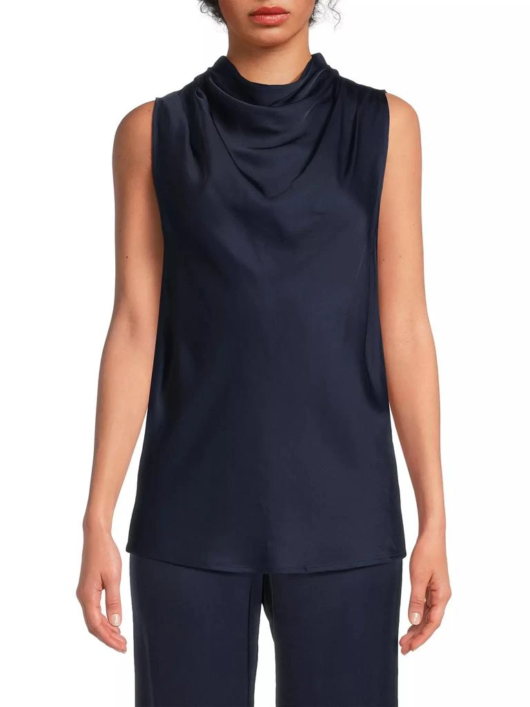 Rue Sophie Mika Satin Cowlneck Sleeveless Top 3