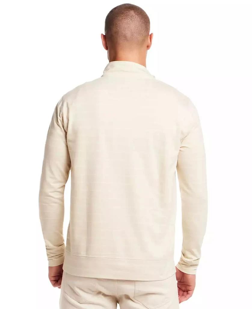 Weatherproof Vintage Men's Striped Long Sleeve Quarter Zip Pullover T-shirt 3