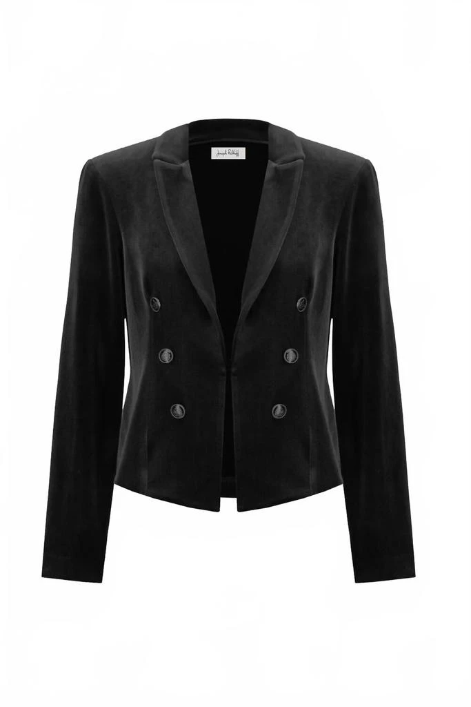 JOSEPH RIBKOFF Women
s Formal Double-Breasted Blazer In Black