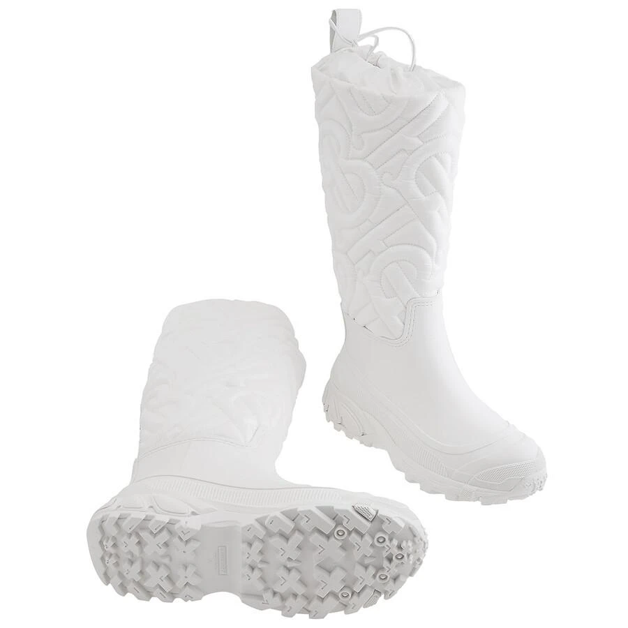Burberry Burberry Optic White Rotherfield Quilted Monogram Rain Boots, Brand Size 39 (US Size 9) 2