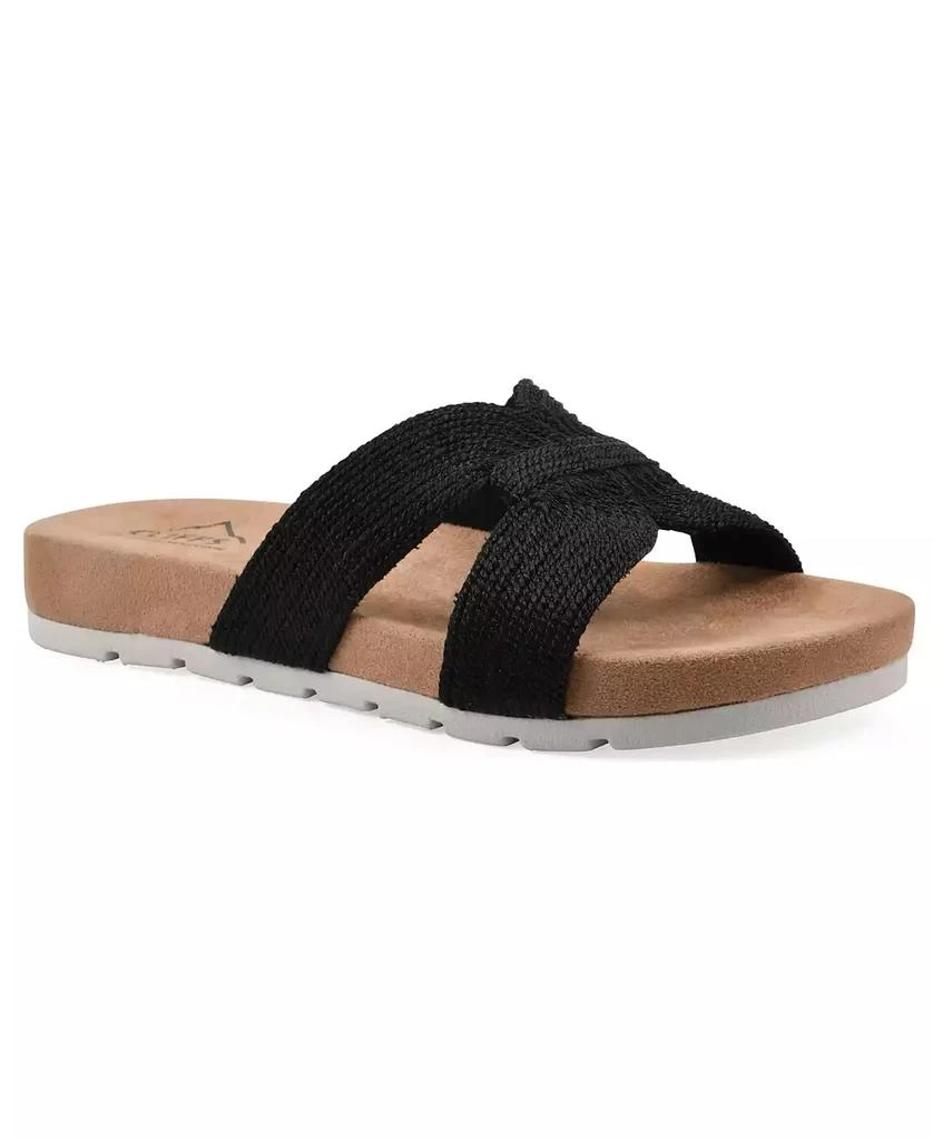 White Mountain Women's Tindra Slip-On Sandals 1
