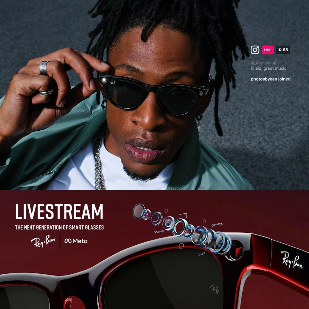 Ray-Ban Men's Meta Headliner Smart Glasses 4