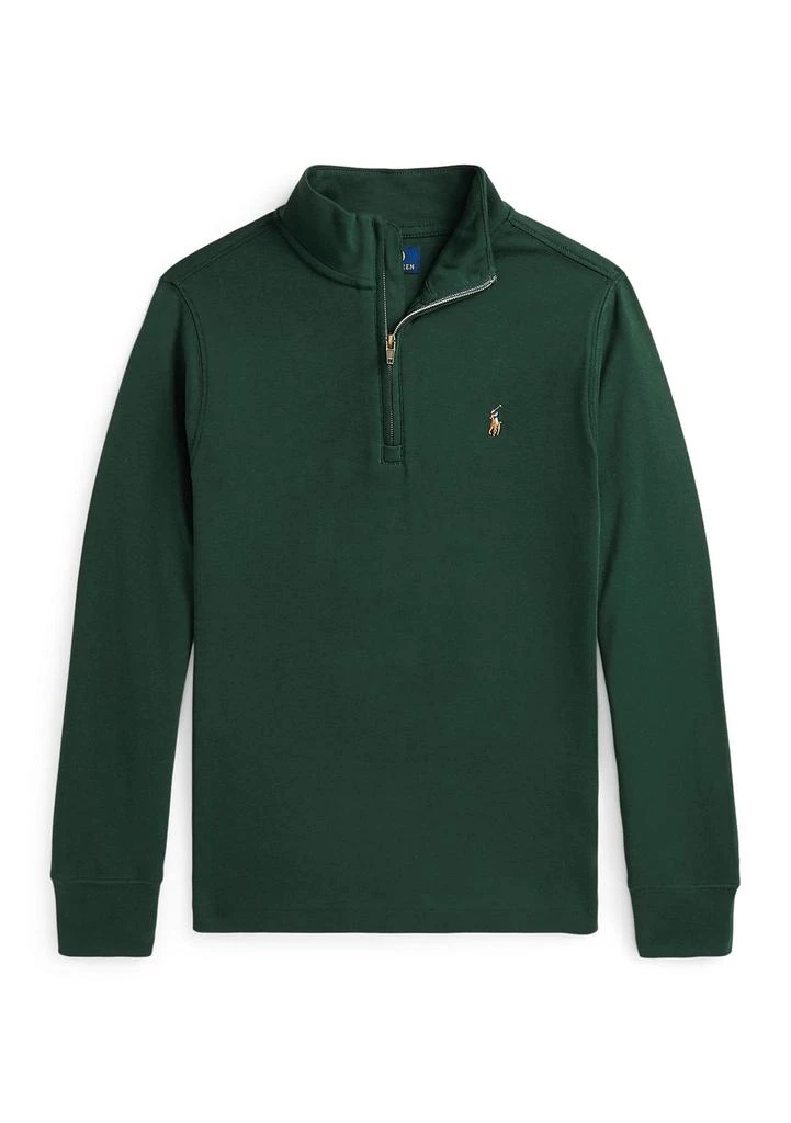Ralph Lauren Boys 8-20 Cotton Interlock Quarter Zip Pullover Sweatshirt 1