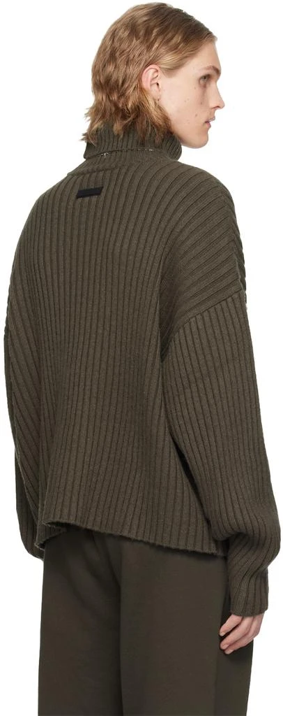 Essentials Gray Rib Turtleneck 3