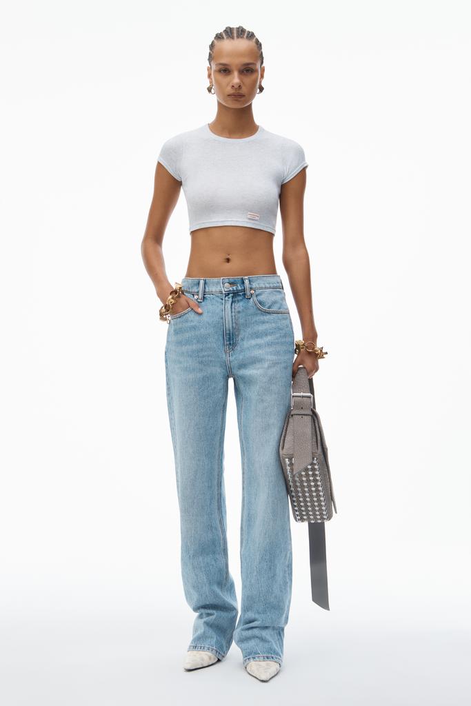 Alexander Wang ☆ブルー Nameplate V-Front ジーンズ Alexander Wang Nameplate V Front Denim Jean in Blue | Lyst