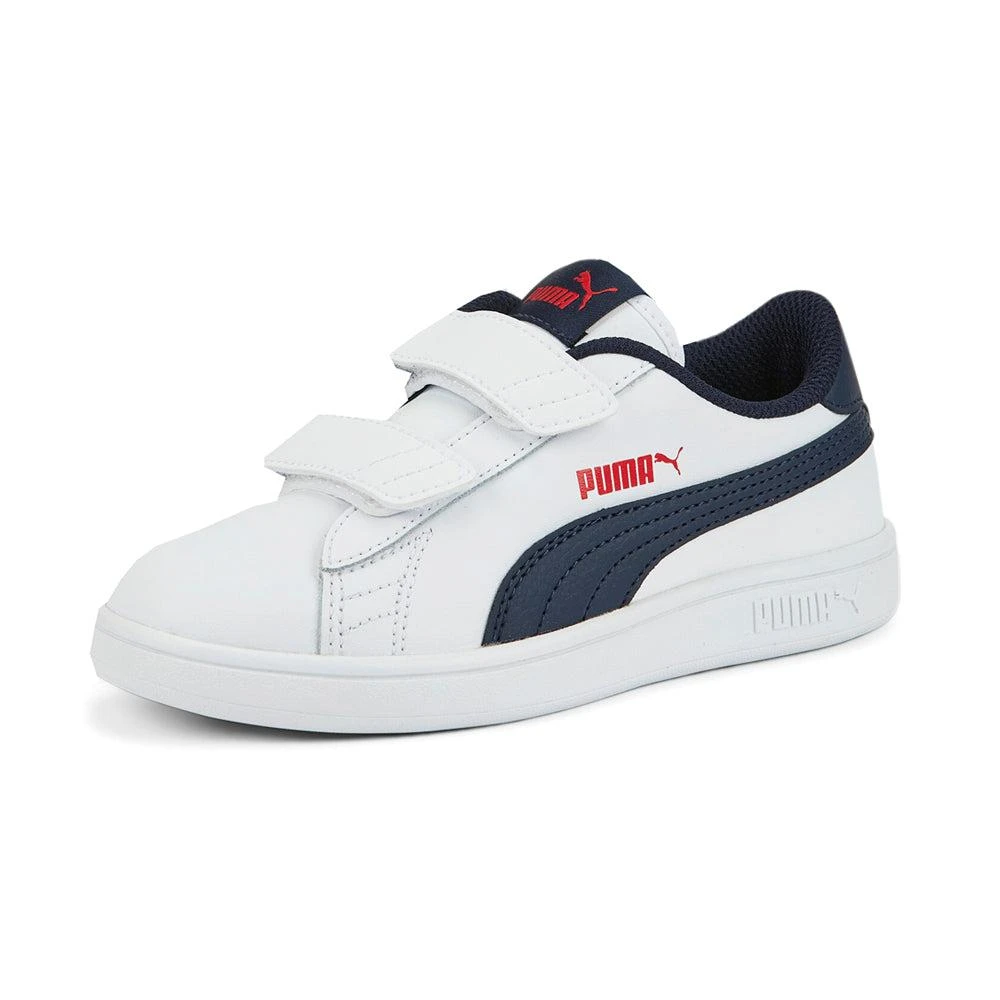 Puma Smash V2 Leather Slip On Sneakers (Little Kid) 2