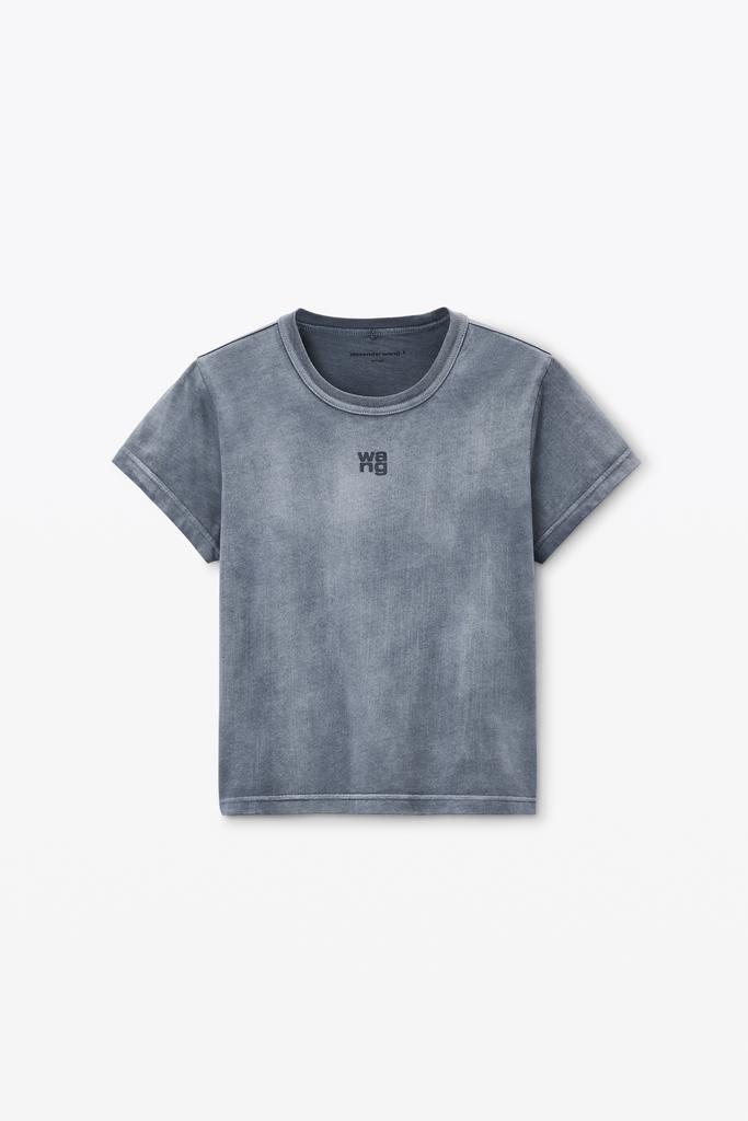 Alexander Wang puff logo shrunken tee in cotton jersey