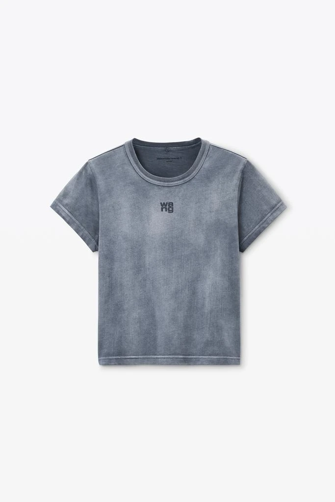Alexander Wang puff logo shrunken tee in cotton jersey 2