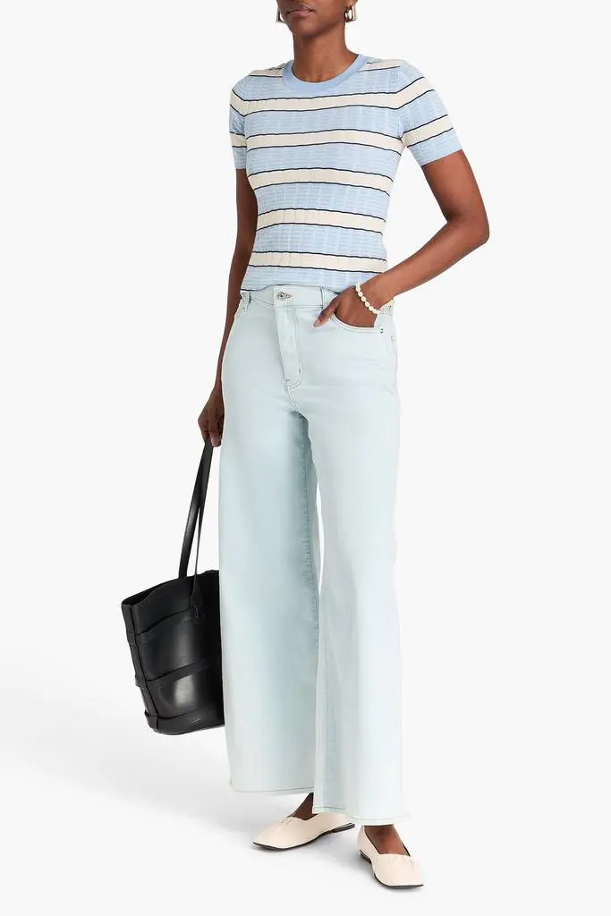 FRAME Le Slim Palazzo high-rise wide-leg jeans 2