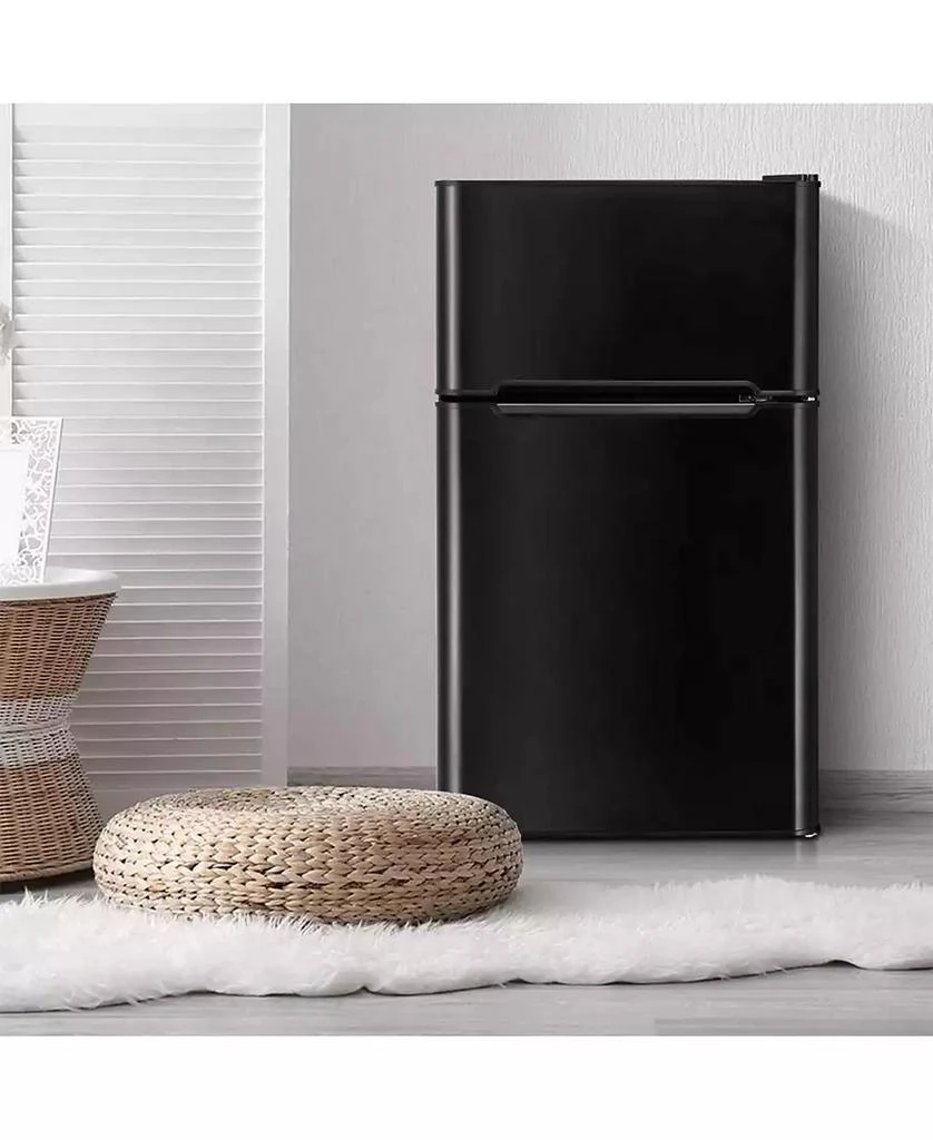 SUGIFT 3.2 cu ft Compact Stainless Steel Refrigerator 2