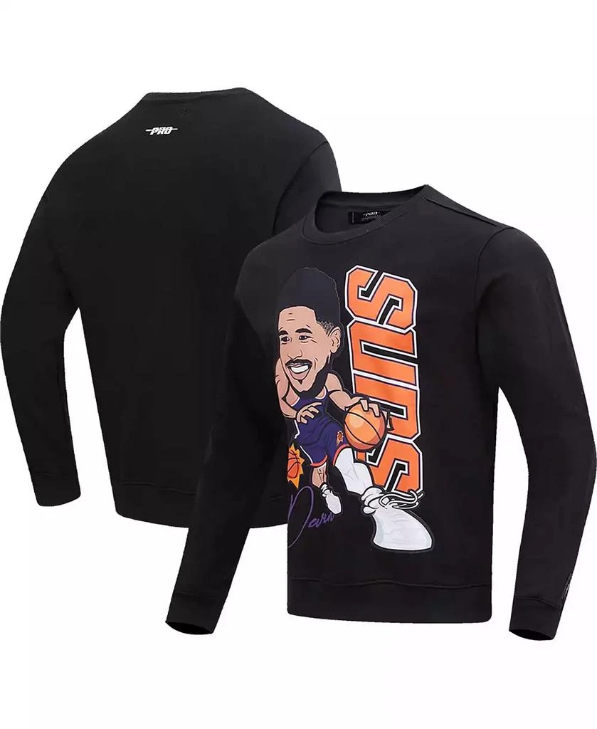 Pro Standard Men's Devin Booker Black Phoenix Suns Avatar Pullover Sweatshirt 1