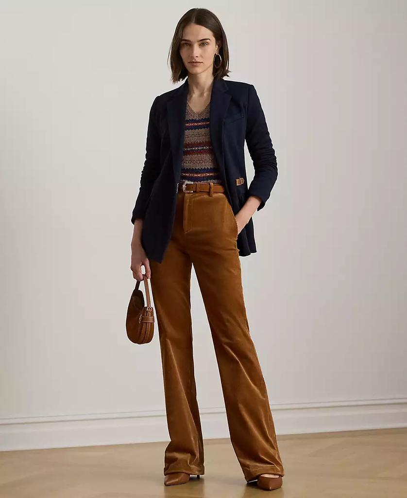 Ralph Lauren Women's Buckle-Trim Herringbone Jacquard Blazer, 0P-1