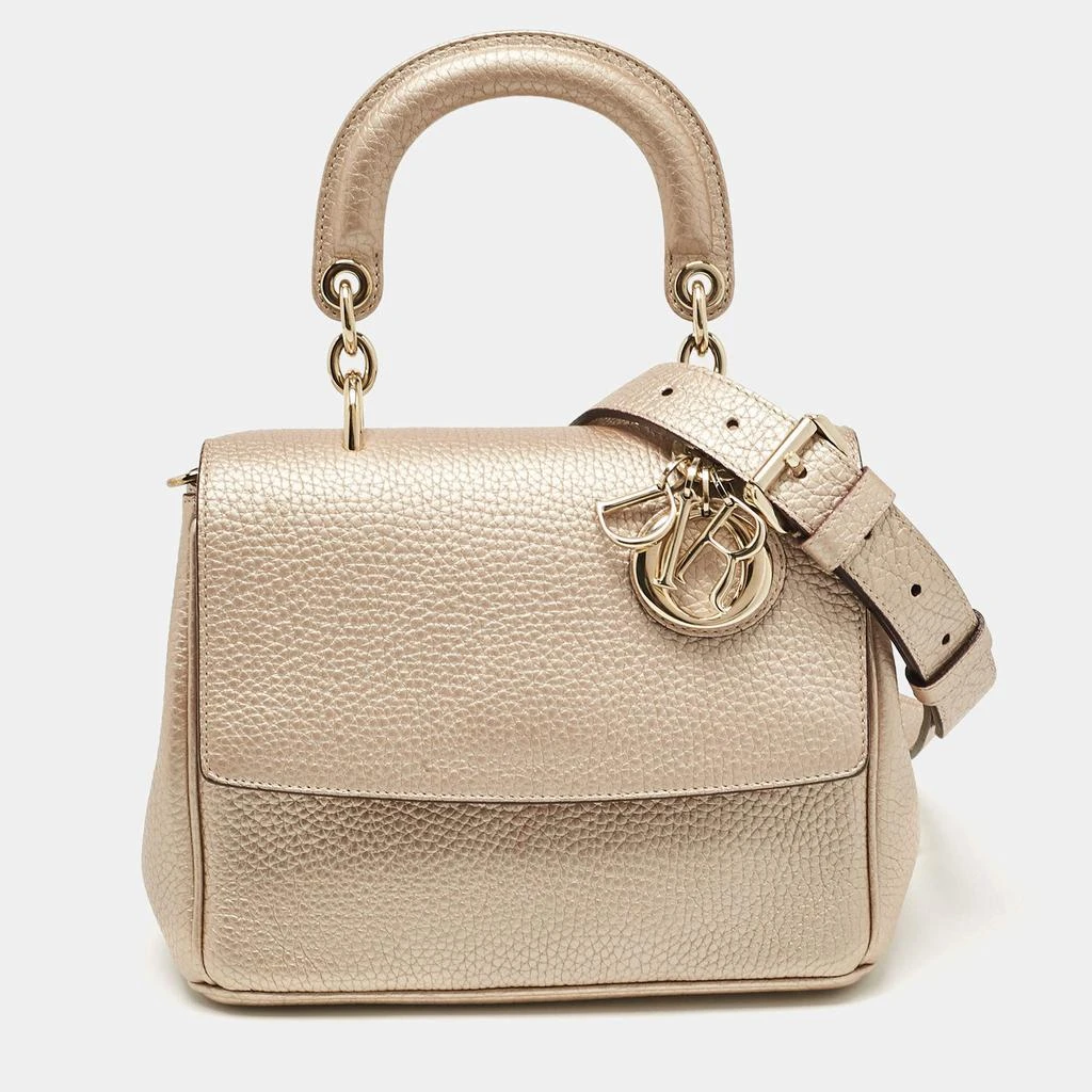 Dior Dior Bronze Leather Mini Be Dior Top Handle Bag 1