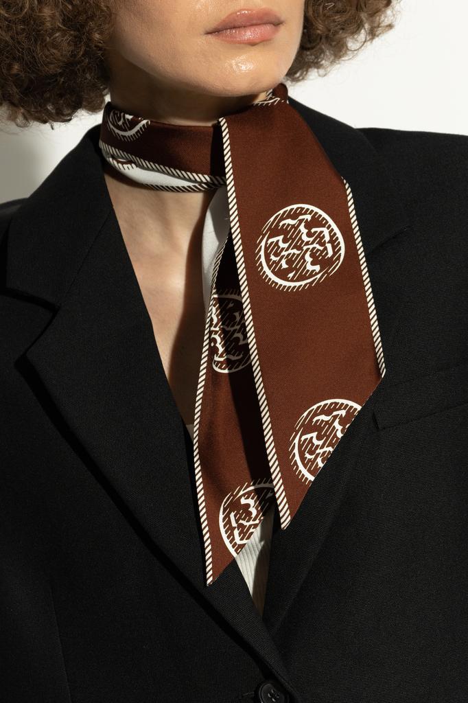 Tory Burch Silk scarf with logo