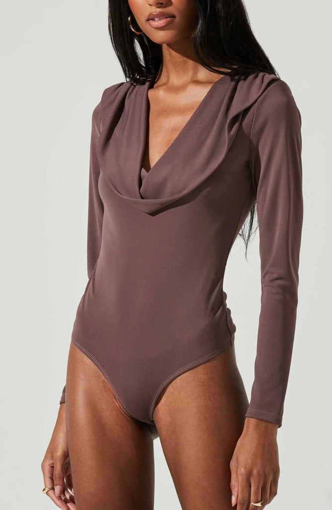 ASTR Kimberly Cowl Neck Long Sleeve Bodysuit 7