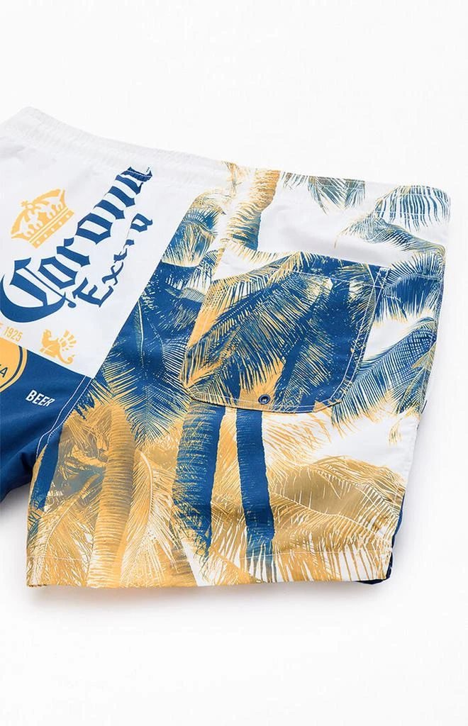 null Corona Palm Trees 4.5" Swim Trunks 4