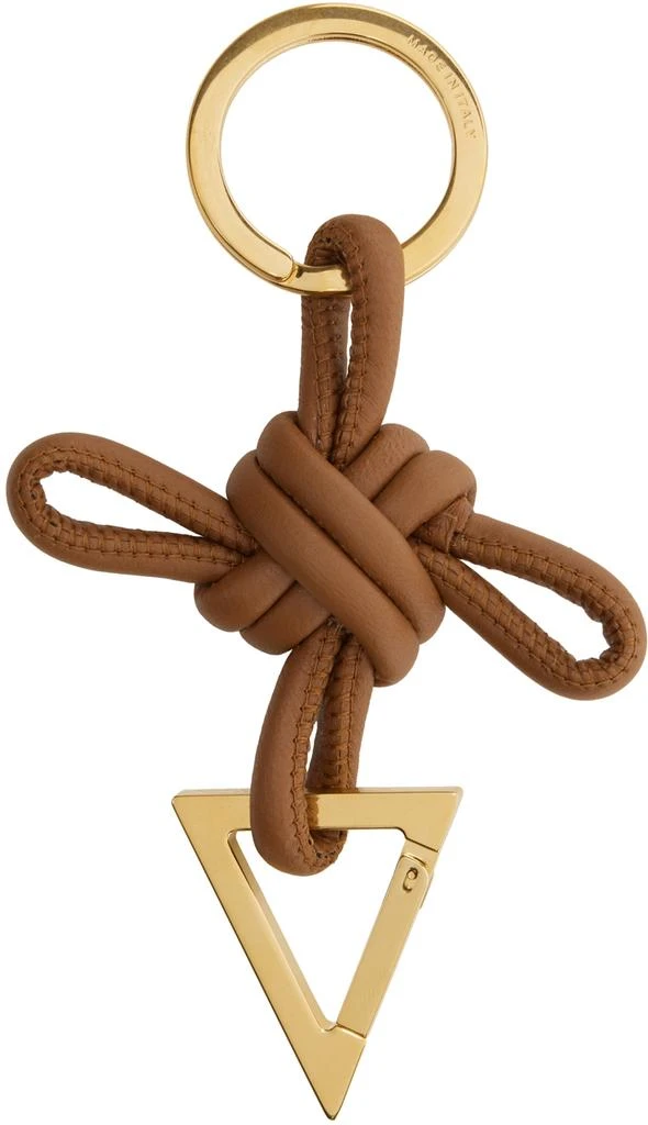 Bottega Veneta Brown Triangle Keychain 2