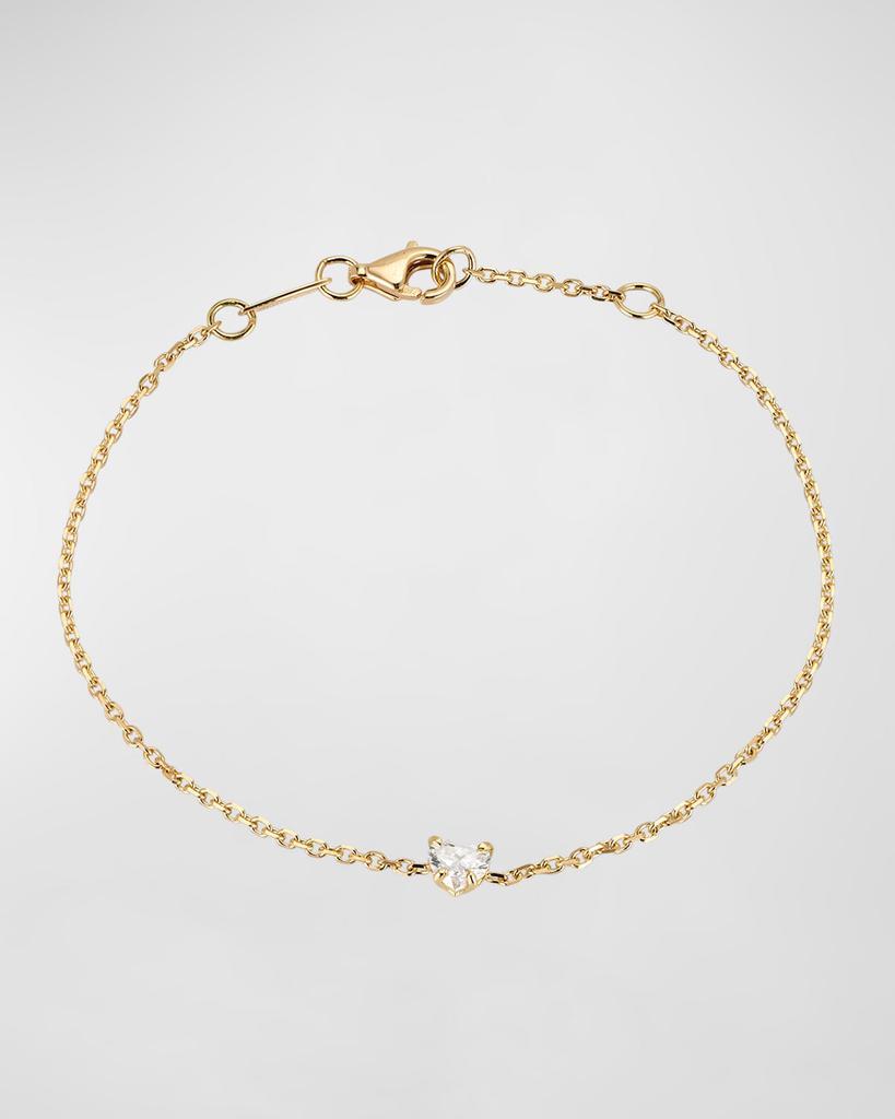 Anita Ko 18K Yellow Gold Heart Diamond Bracelet