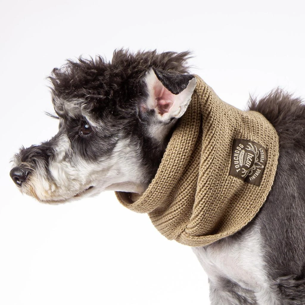 Touchdog Touchdog Heavy Knitted Designer Fashion Winter Dog Scarf 1