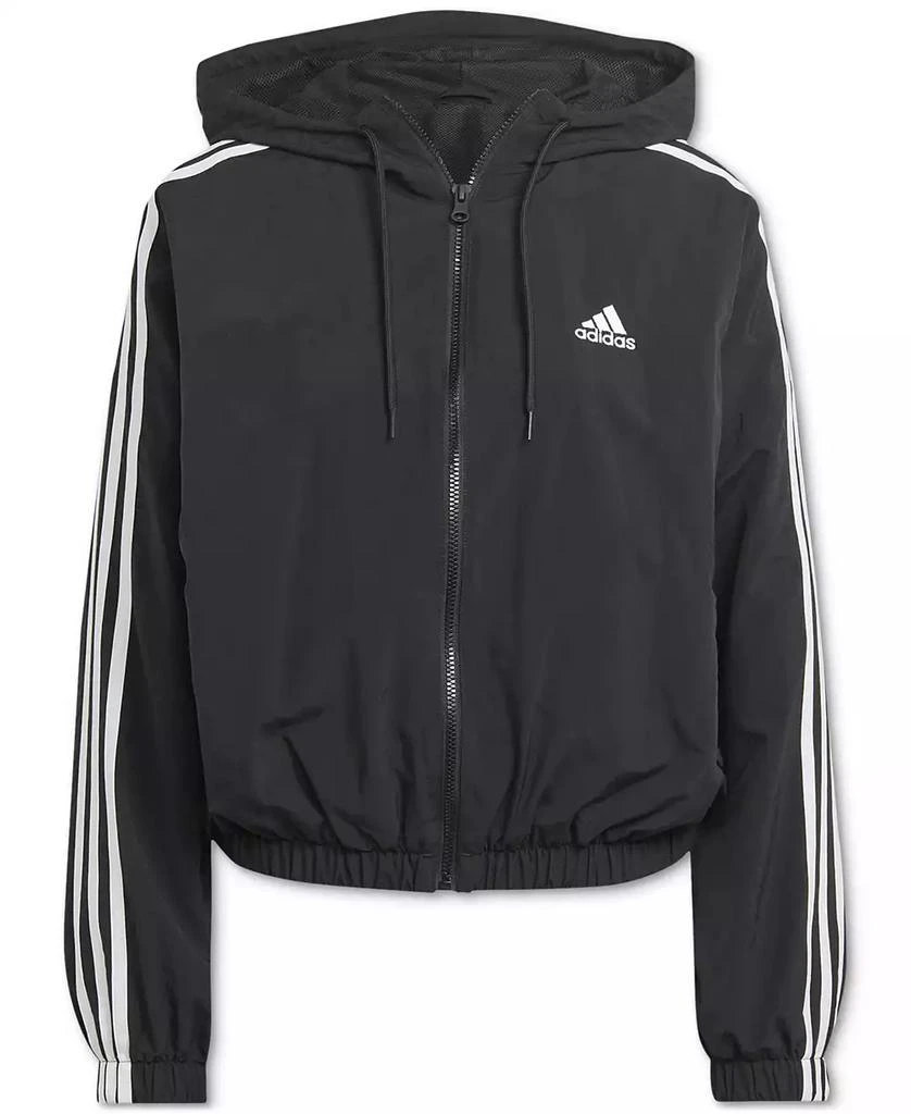 Adidas Women's Hooded Windbreaker Jacket 1