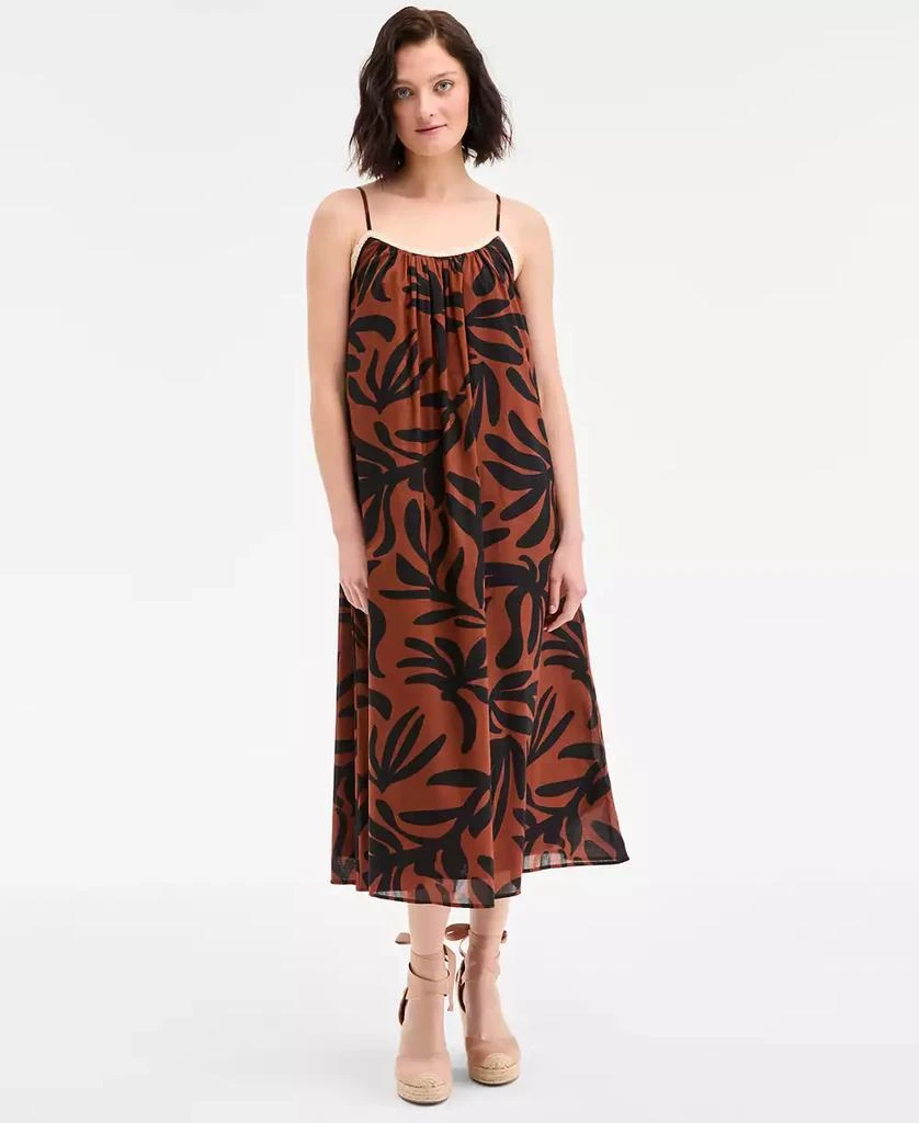 On 34th Women's Crochet Detail Midi Slip Dress, Exclusively at Macy's 1