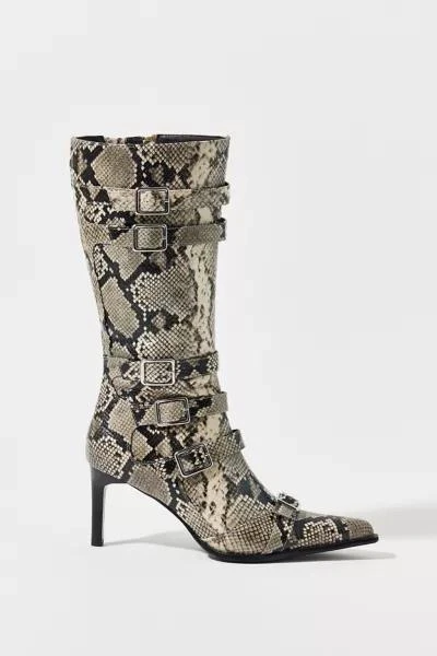 Urban Outfitters UO Billie Buckle Snakeskin Boot 2
