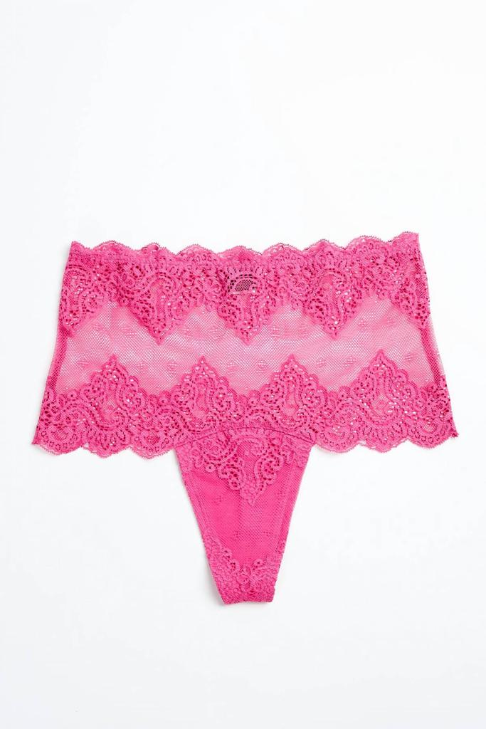 Only Hearts SO FINE LACE HIGH CUT THONG
