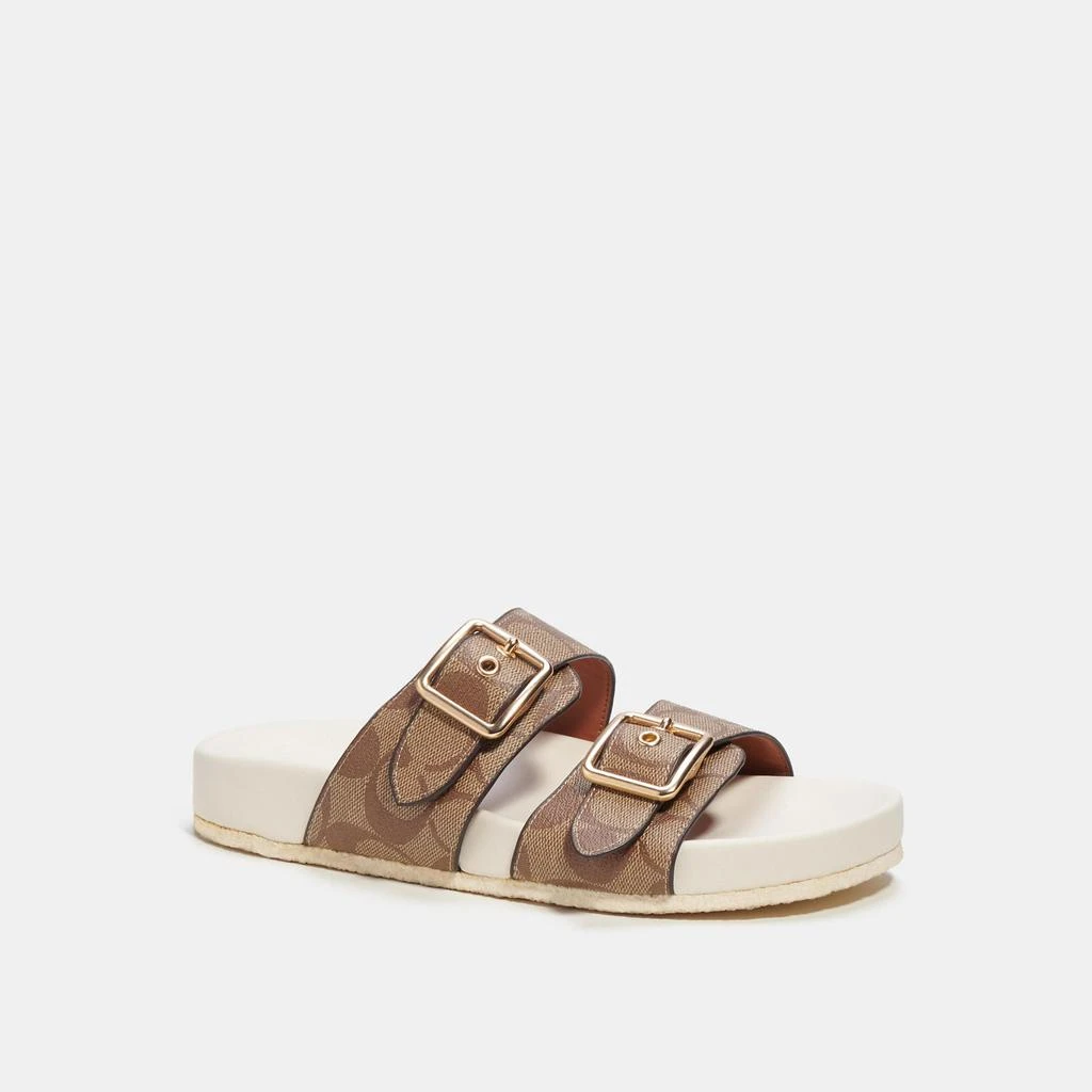 Coach Allanah Sandal In Signature Canvas 1