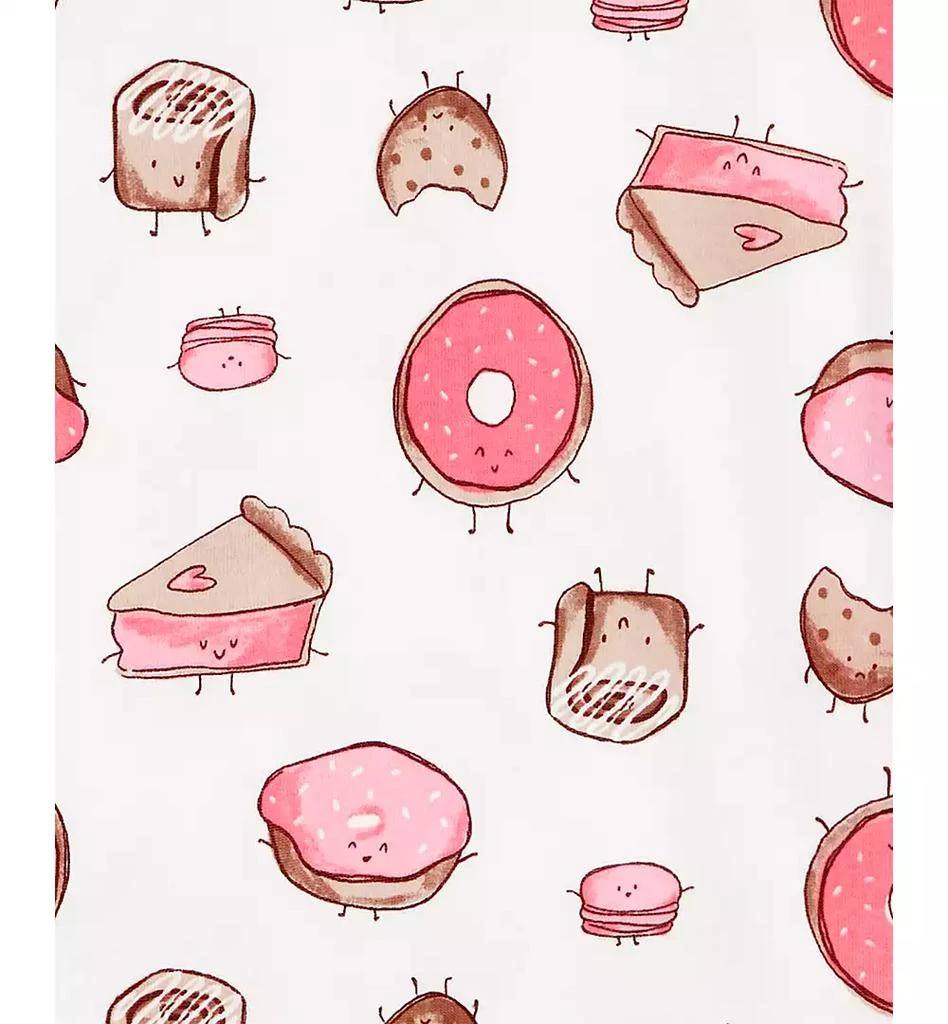 Carter's Little & Big Girls Donut Wake Me Up 100% Snug-Fit Cotton Pajamas, 4 Piece Set 3