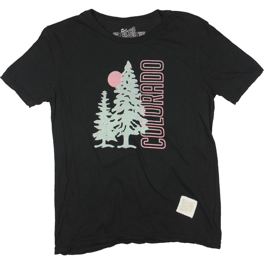 Retro Brand Colorado Boys Cotton Crewneck Graphic T-Shirt
