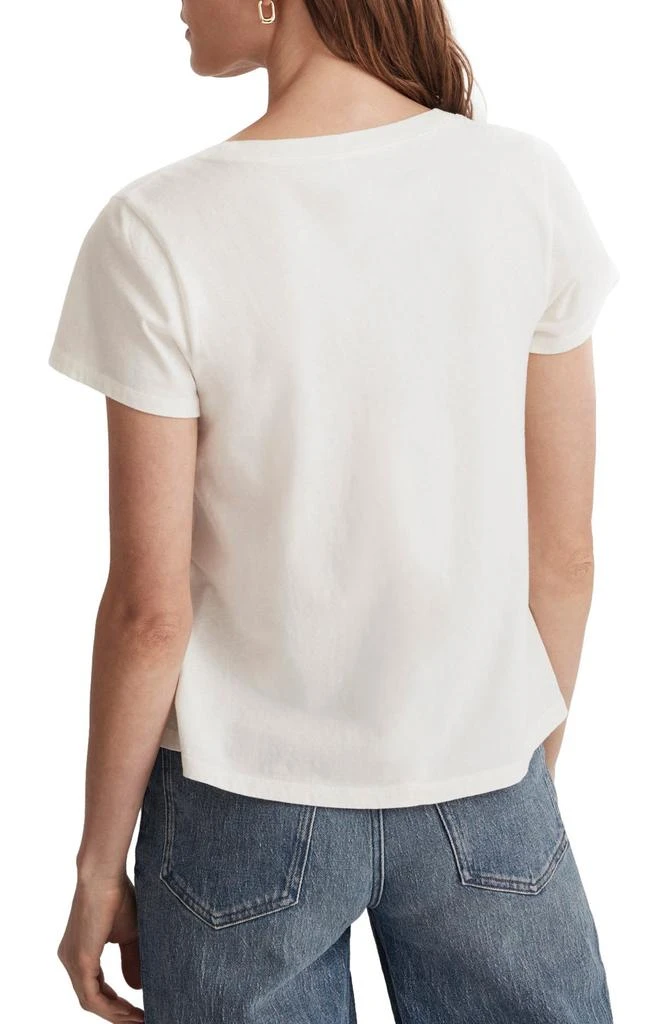 Madewell Softfade Cotton V-Neck Crop T-Shirt 2
