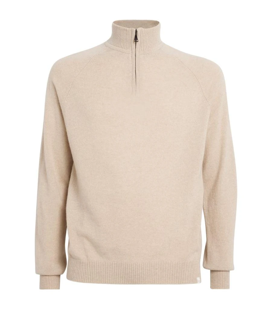 Derek Rose Cashmere Half-Zip Finley Sweatshirt 1
