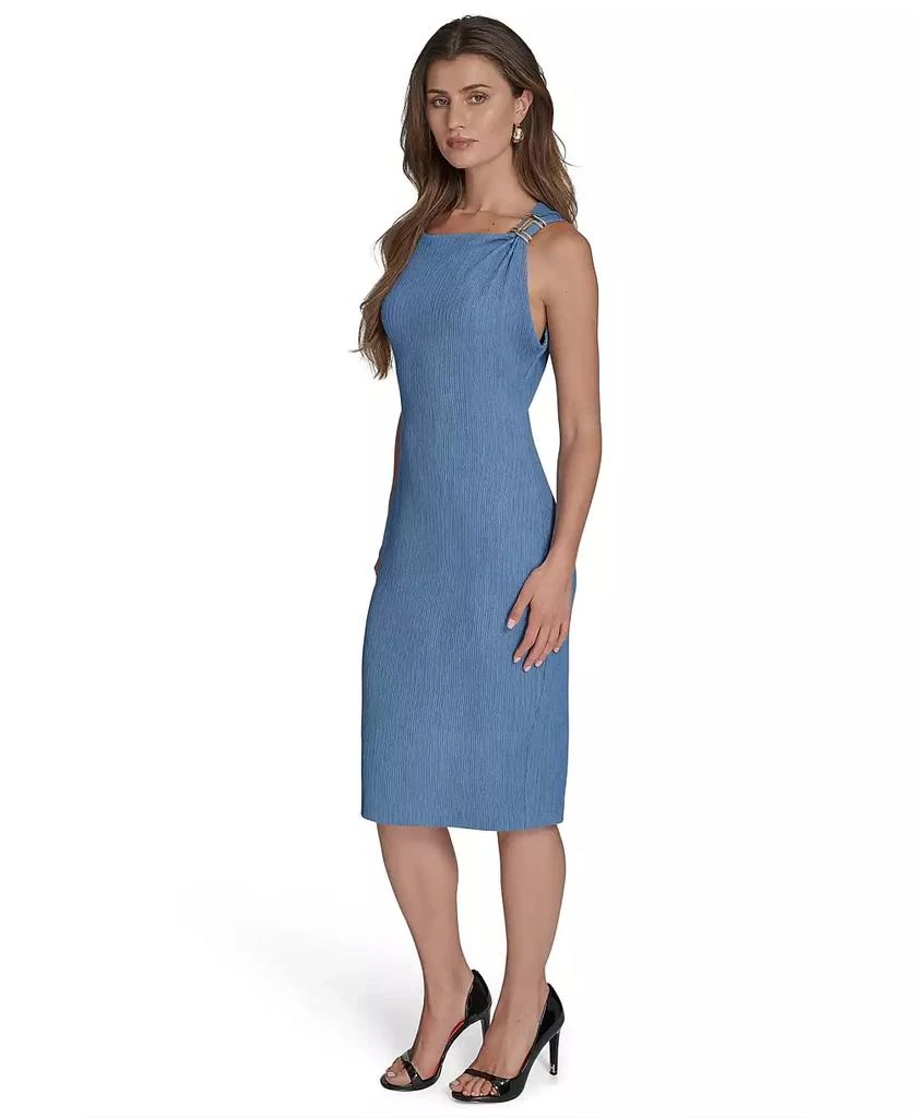 HALSTON Women's Hardware-Trim Sheath Dress 3