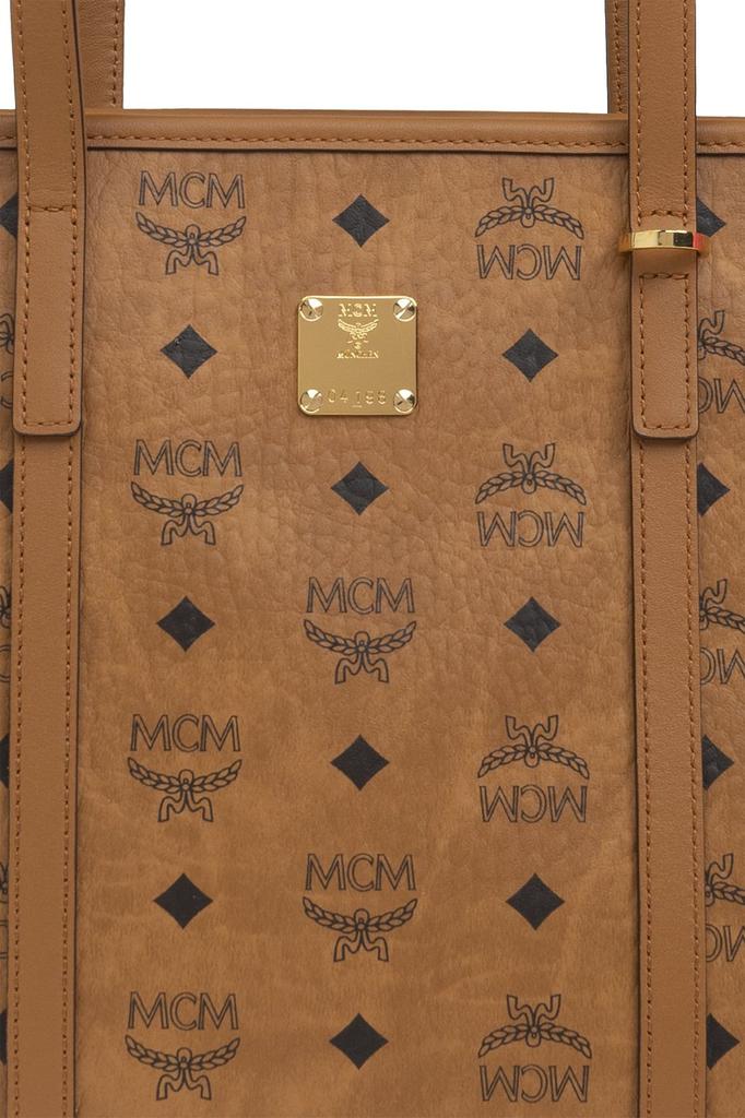 MCM MCM Monogrammed Logo Plaque Tote Bag - Tote Bags - Free