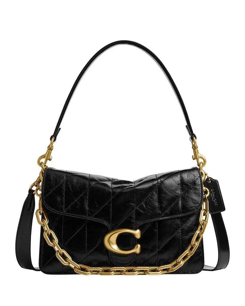 Coach Chain Tabby Quilted Leather Shoulder Bag