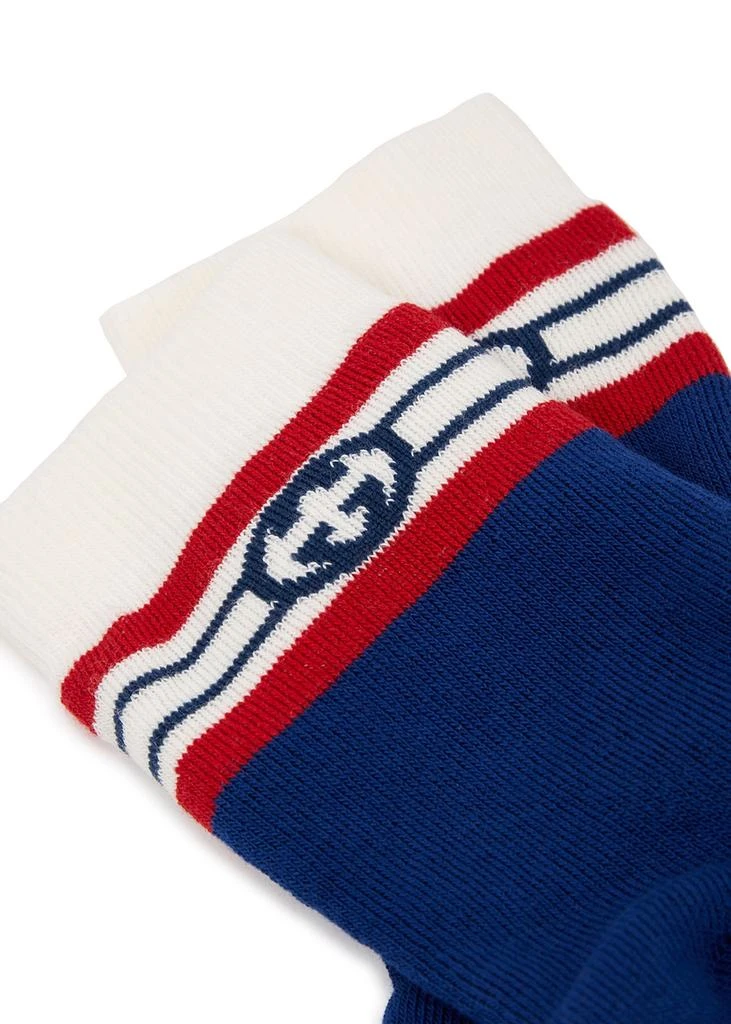 Gucci KIDS Logo cotton-blend socks 2