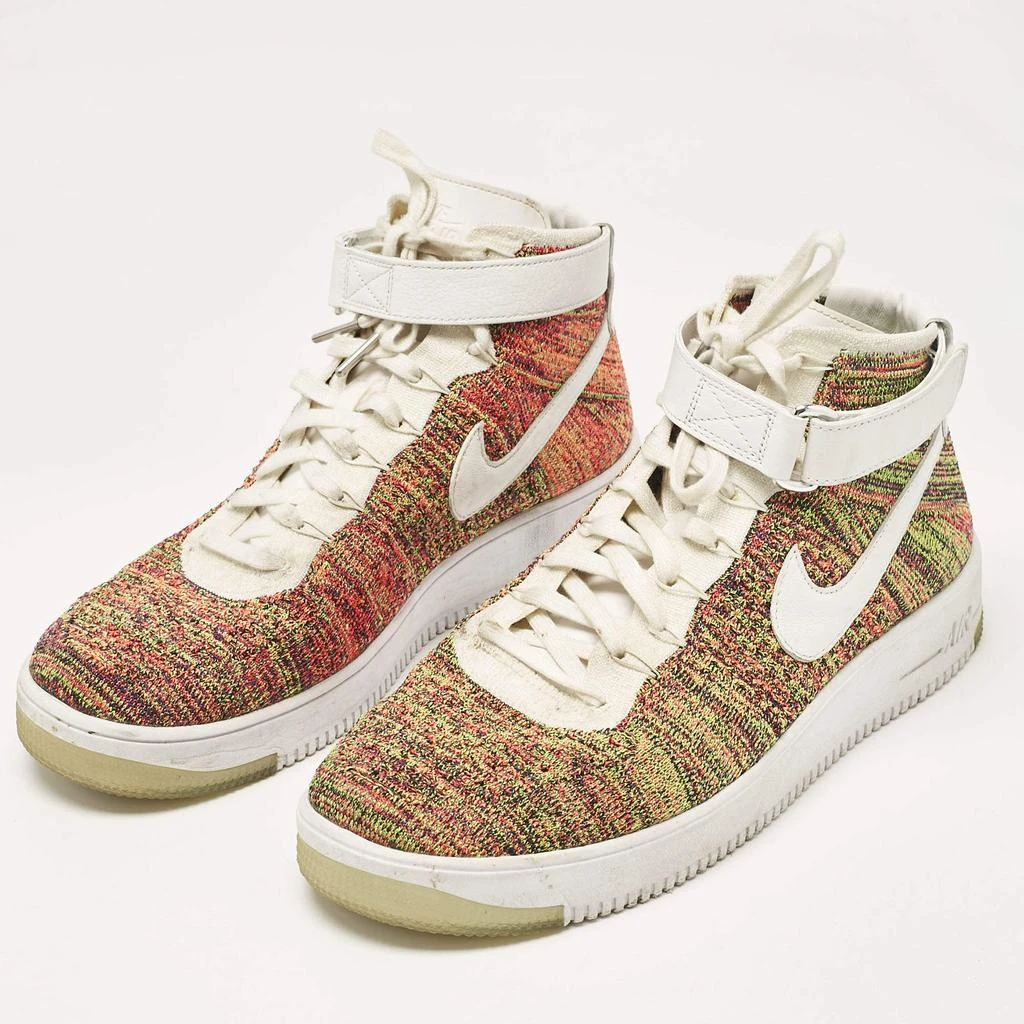 Jordan Air Jordans Multicolor Fabric and Leather Air Force High Top Sneakers Size 46 2