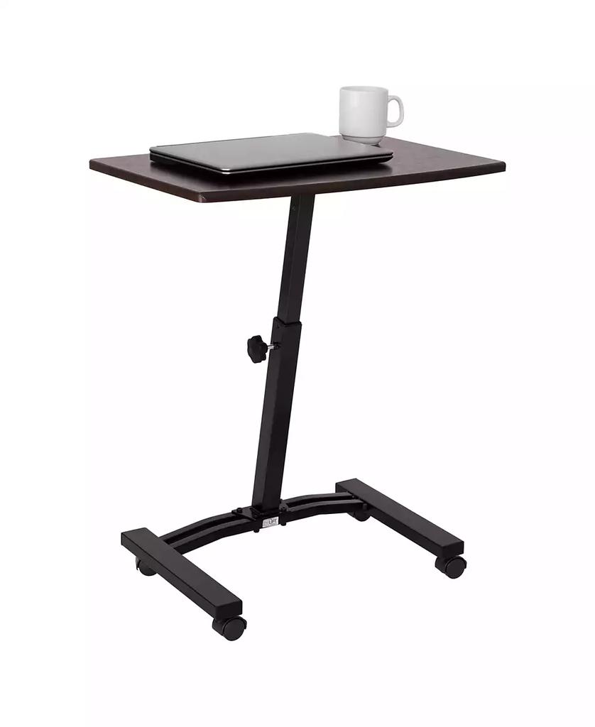Seville Classics Mobile Laptop Desk Cart With Side Table