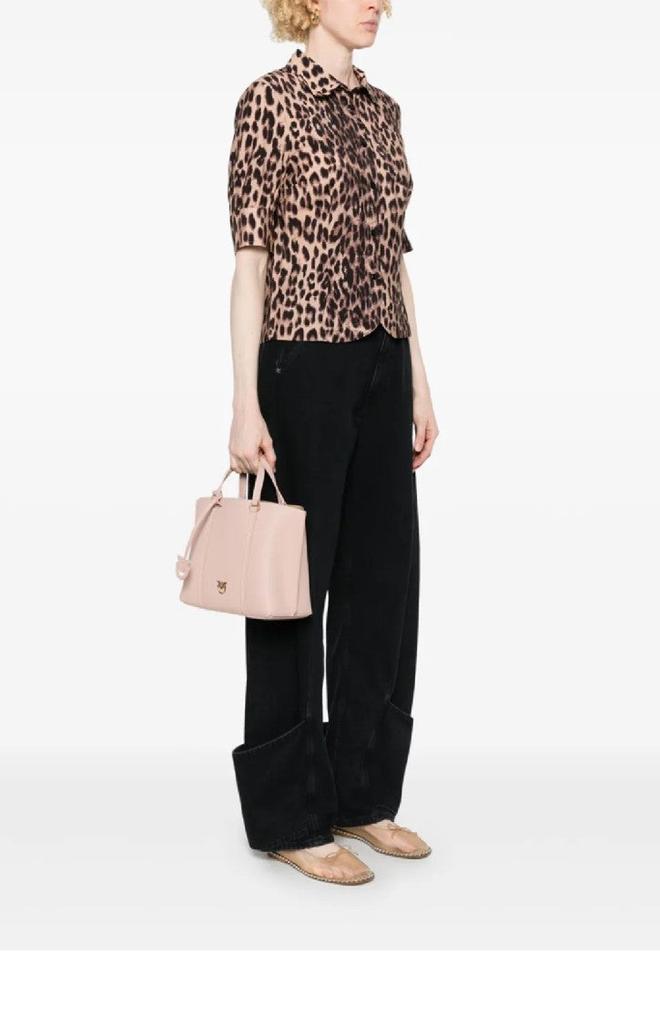 PINKO Carrie Pebbled Texture Shopper Bag