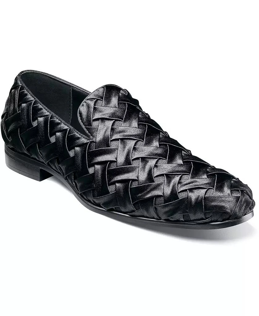 Stacy Adams Men's Savoir X-Cross Satin Slip-On Loafers 1