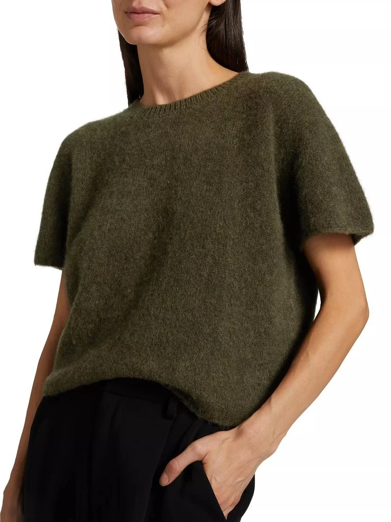 The Elder Statesman Cashmere Knit Short-Sleeve Sweater 6