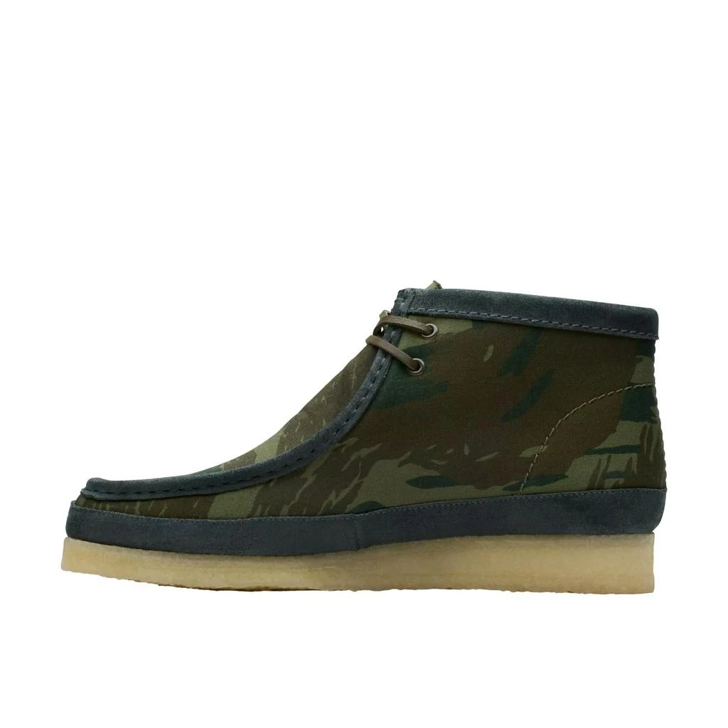Clarks Men's Wallabee Boot In Green Camouflage 2