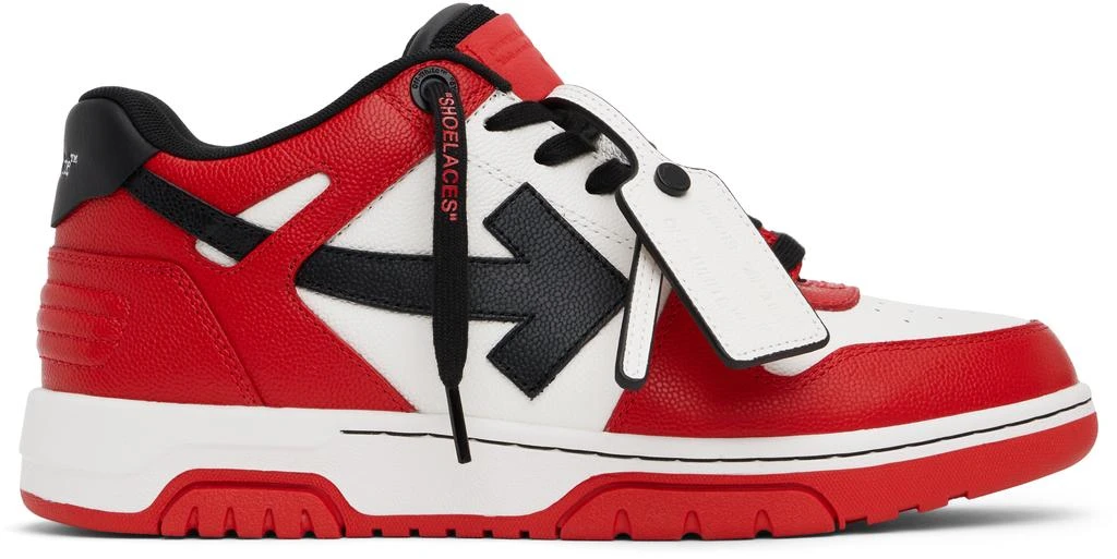 Off-White Red & Black Out Of Office Sneakers 1