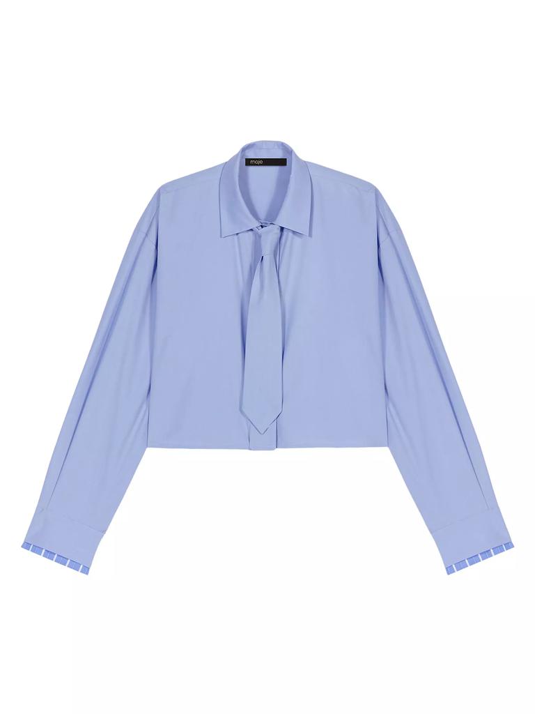 Maje Shirt with Removable Tie