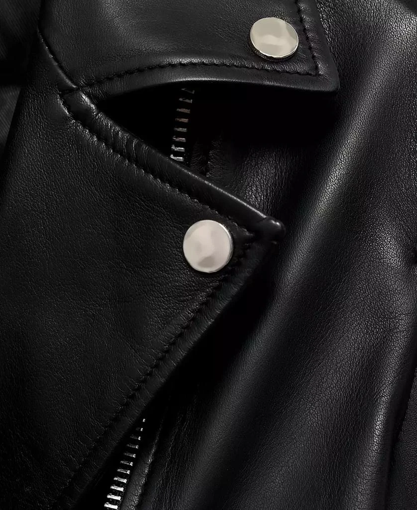 Mango Women's Leather Biker Jacket 8