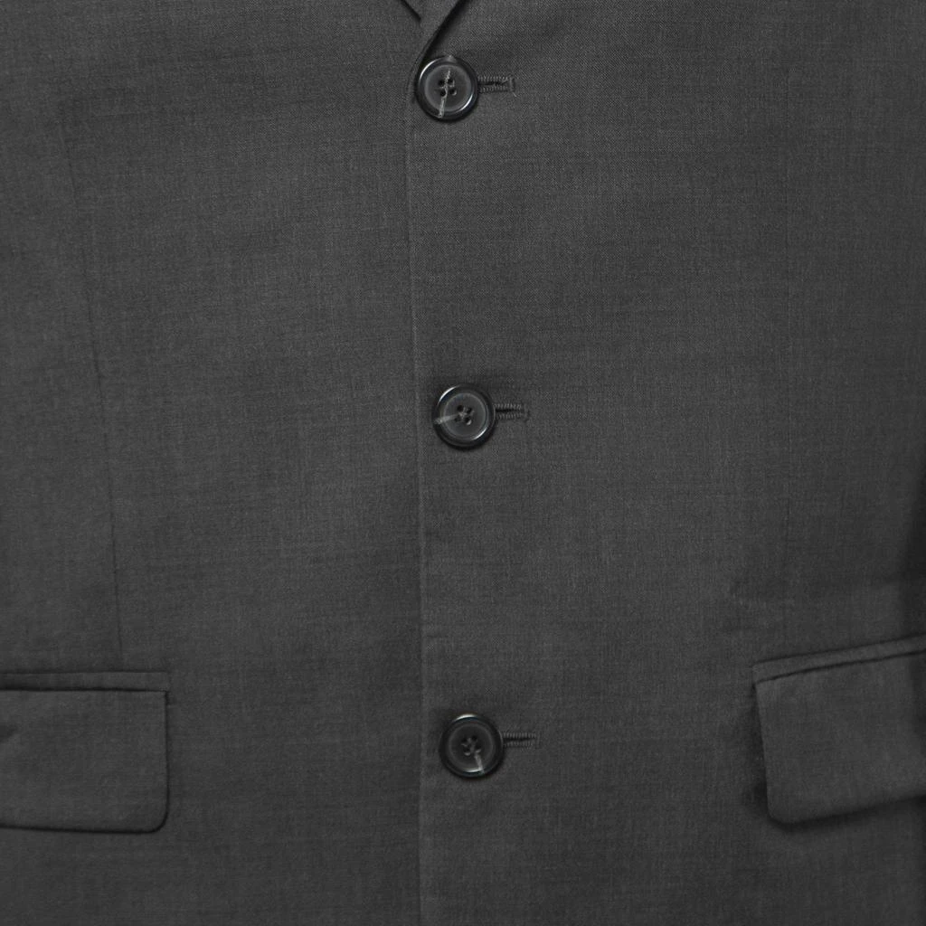 Fendi Fendi Vintage Grey Wool Single Breasted Blazer M 3